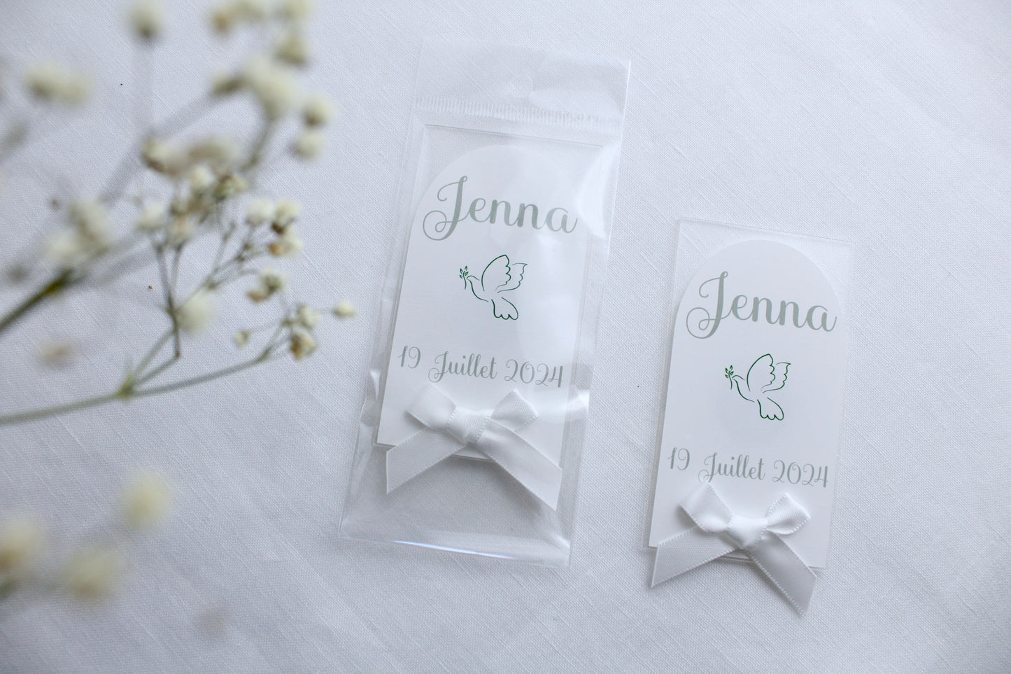 Magnet Blanc et Vert sauge