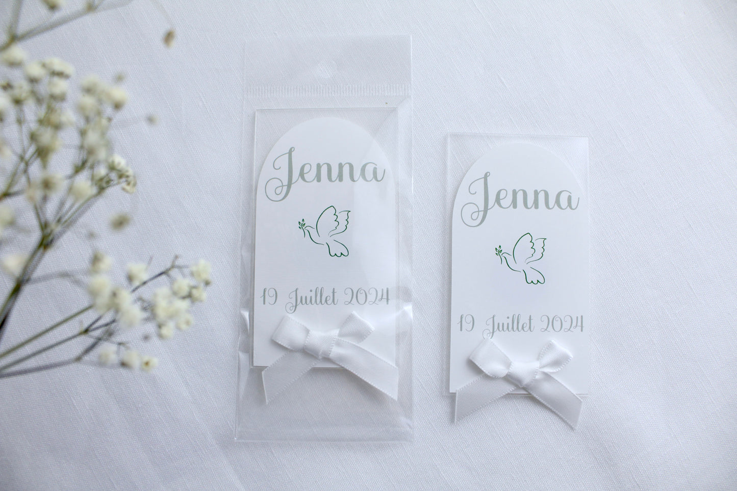 Magnet Blanc et Vert sauge