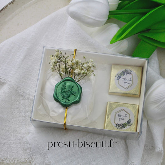 Coffret de remerciement haut de gamme - Presti Biscuit