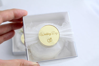 Ecrin Wedding Day alliances & ruban - Presti Biscuit