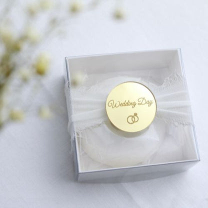 Ecrin Wedding Day alliances & ruban - Presti Biscuit